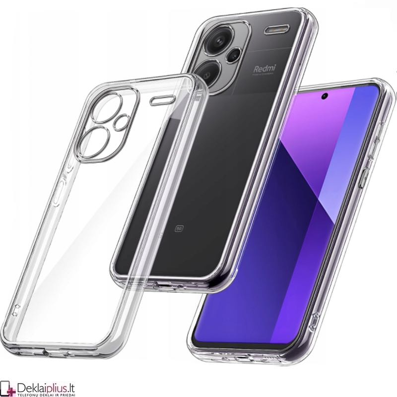 Silikoninis dėklas 2.0 mm storio - permatomas (Xiaomi Redmi Note 13 Pro Plus) Silikoninis dėklas 2.0 mm storio - permatomas (Xiaomi Redmi Note 13 Pro Plus)